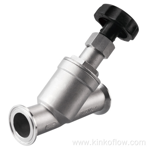 Piston type Manual Angle seat valve